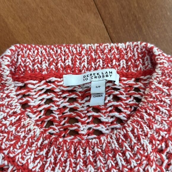 Derek Lam 10 Crosby Crew Neck Colorblock Sweater Sz SP - Picture 4 of 12